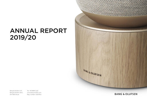 Thumbnail Bang & Olufsen A/S Annual Report 2019-2020