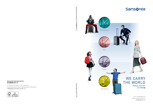 Thumbnail Samsonite International  Annual Report 2019
