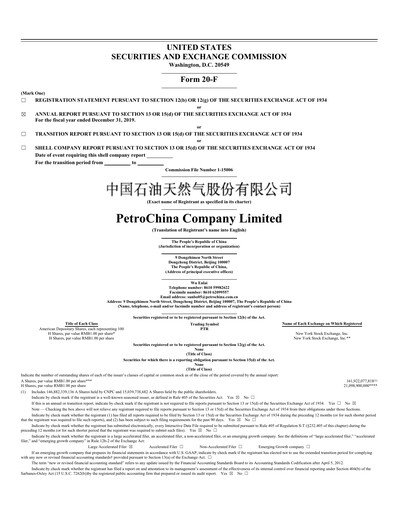 Miniature PetroChina Rapport annuel 2019