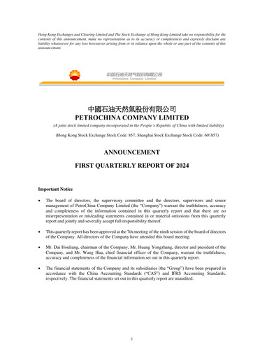 Vorschaubild PetroChina Quartalsbericht 2024-q1