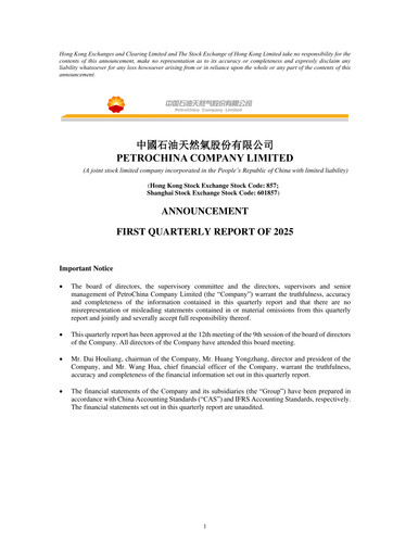 Vorschaubild PetroChina Quartalsbericht 2025-q1