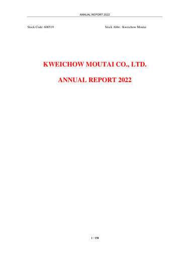 Thumbnail Kweichow Moutai Annual Report 2022