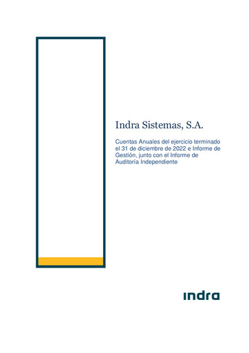 Thumbnail Indra Sistemas Annual Report 2022