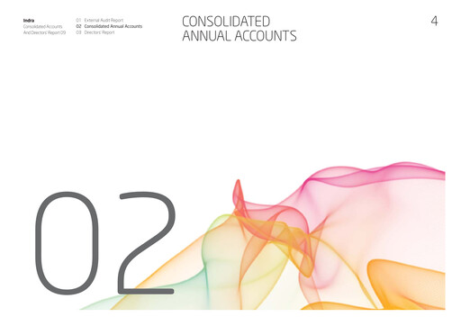 Vorschaubild Indra Sistemas Finanzmitteilung 2009