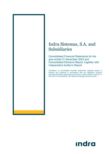Vorschaubild Indra Sistemas Finanzmitteilung 2023
