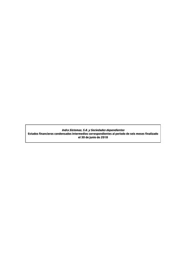 Thumbnail Indra Sistemas Half-year Report 2018-h1