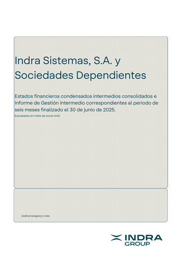 Thumbnail Indra Sistemas Half-year Report 2025-h1