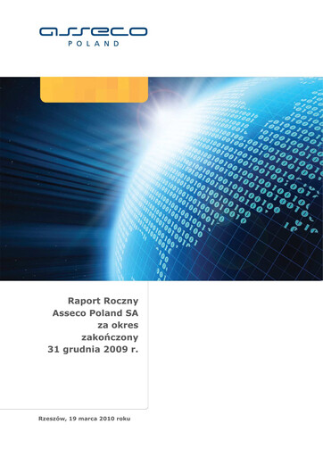 Miniature Asseco Rapport annuel 2009