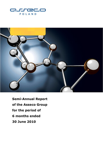 Miniature Asseco Rapport semestriel 2010-h1