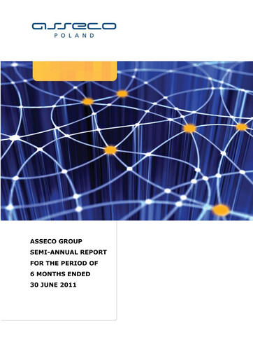 Miniature Asseco Rapport semestriel 2011-h1