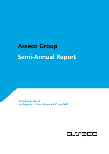 Miniature Asseco Rapport semestriel 2016-h1