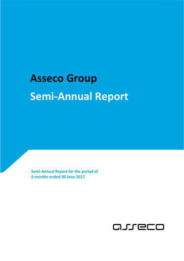 Miniature Asseco Rapport semestriel 2017-h1