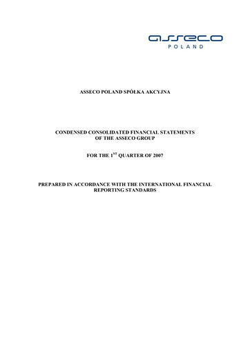 Vorschaubild Asseco Quartalsbericht 2007-q1