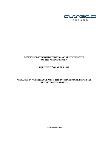 Vorschaubild Asseco Quartalsbericht 2007-q3