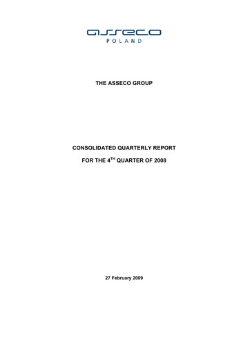 Vorschaubild Asseco Quartalsbericht 2008-q4