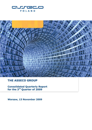 Vorschaubild Asseco Quartalsbericht 2009-q3