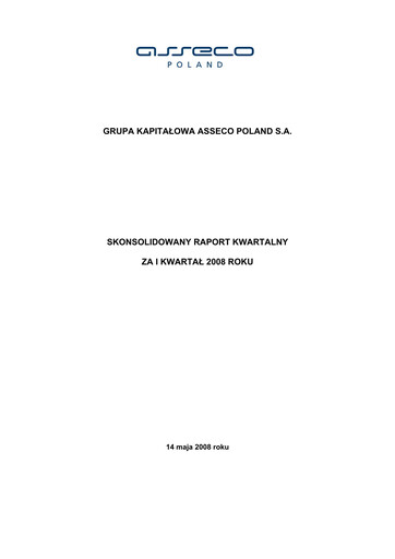 Vorschaubild Asseco Quartalsbericht 2008-q1