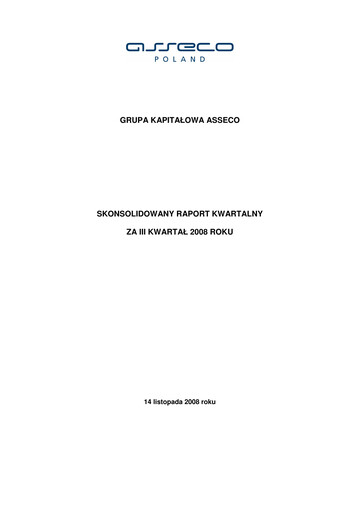 Vorschaubild Asseco Quartalsbericht 2008-q3