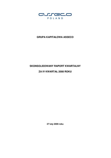 Vorschaubild Asseco Quartalsbericht 2008-q4