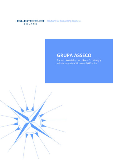 Vorschaubild Asseco Quartalsbericht 2013-q1