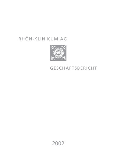 Thumbnail Rhön-Klinikum Annual Report 2002