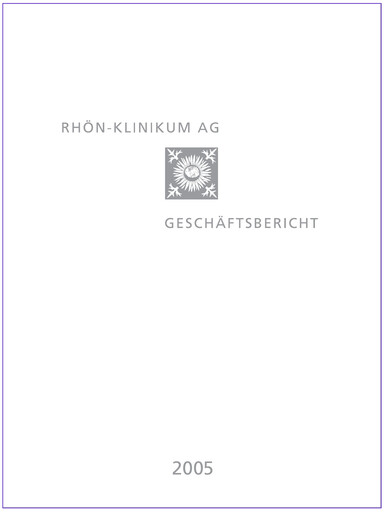 Thumbnail Rhön-Klinikum Annual Report 2005
