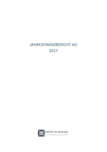 Vorschaubild Rhön-Klinikum Finanzmitteilung 2017