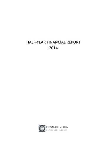 Miniature Rhön-Klinikum Rapport semestriel 2014-h1