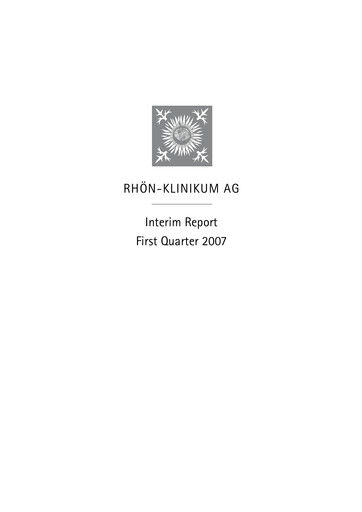 Thumbnail Rhön-Klinikum Quarterly Report 2007-q1