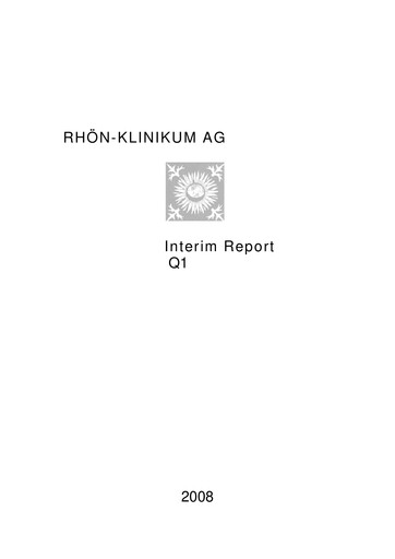 Thumbnail Rhön-Klinikum Quarterly Report 2008-q1