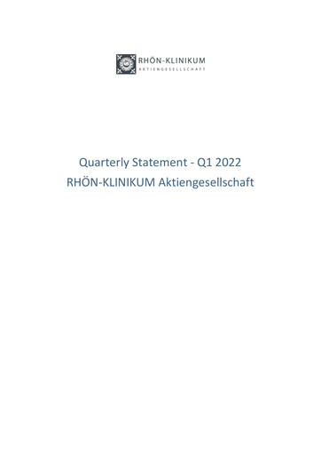 Thumbnail Rhön-Klinikum Quarterly Report 2022-q1