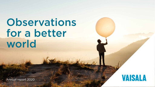 Vorschaubild Vaisala
 Jahresbericht 2020
