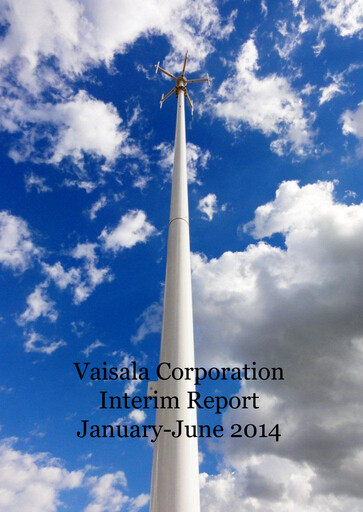 Thumbnail Vaisala
 Half-year Report 2014-h1