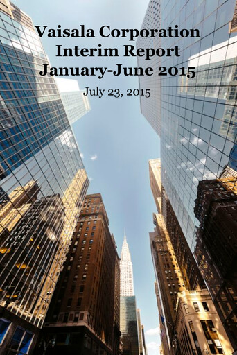 Thumbnail Vaisala
 Half-year Report 2015-h1