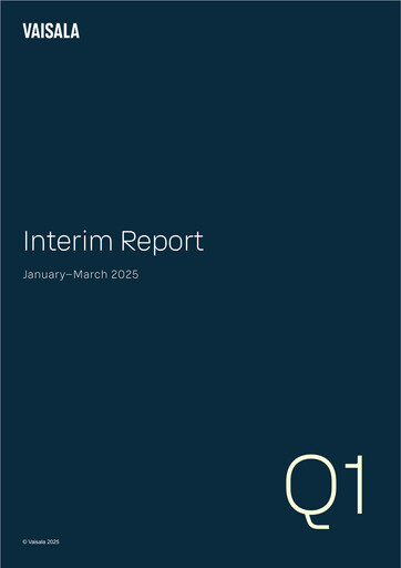 Thumbnail Vaisala
 Quarterly Report 2025-q1
