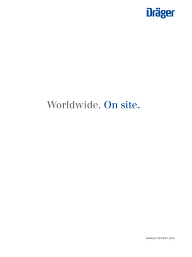 Miniature Drägerwerk
 Rapport annuel 2016