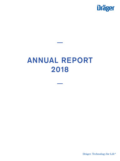 Miniature Drägerwerk
 Rapport annuel 2018