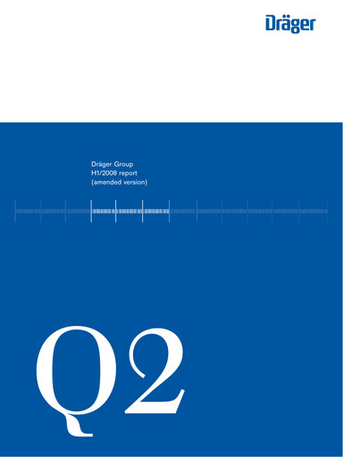 Thumbnail Drägerwerk
 Half-year Report 2008-h1