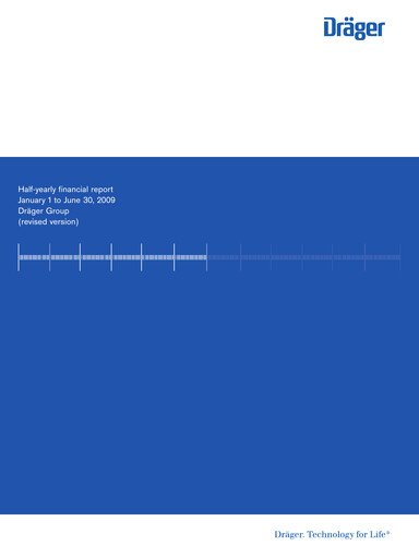 Thumbnail Drägerwerk
 Half-year Report 2009-h1