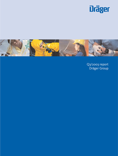 Thumbnail Drägerwerk
 Quarterly Report 2003-q3