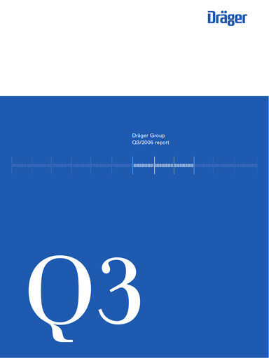 Thumbnail Drägerwerk
 Quarterly Report 2006-q3