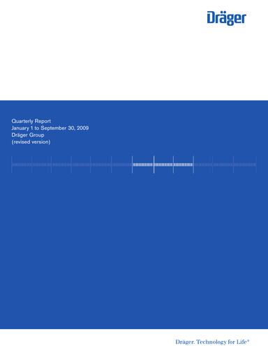 Thumbnail Drägerwerk
 Quarterly Report 2009-q3