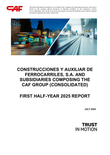 Thumbnail Construcciones y Auxiliar de Ferrocarriles Half-year Report 2025-h1