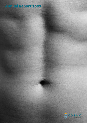 Miniature Cosmo Pharmaceuticals Rapport annuel 2007