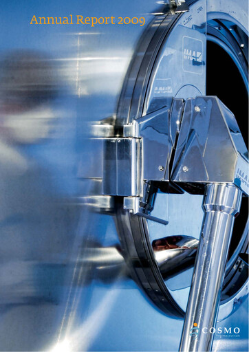 Miniature Cosmo Pharmaceuticals Rapport annuel 2009