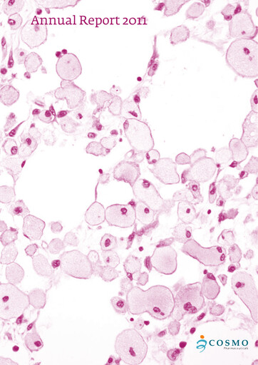 Miniature Cosmo Pharmaceuticals Rapport annuel 2011