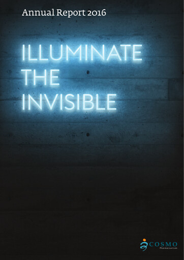 Miniature Cosmo Pharmaceuticals Rapport annuel 2016