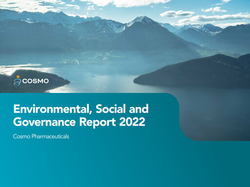 Thumbnail Cosmo Pharmaceuticals ESG Report 2022