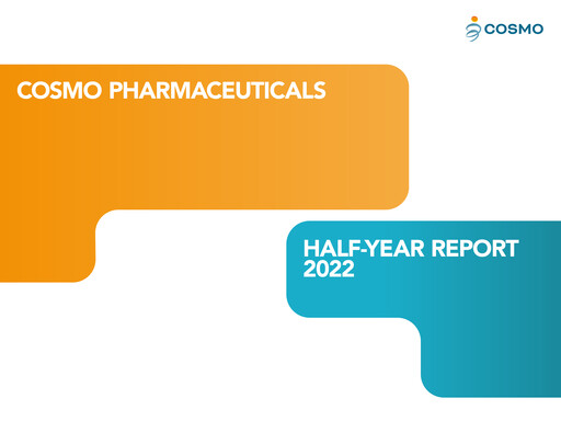 Thumbnail Cosmo Pharmaceuticals Half-year Report 2022
