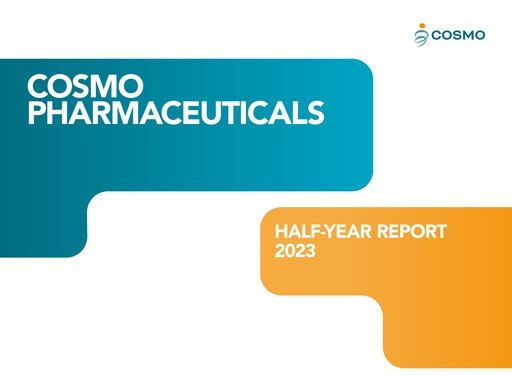 Thumbnail Cosmo Pharmaceuticals Half-year Report 2023